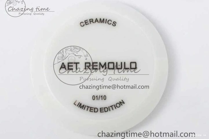 1223 FashionForward Daytona White Ceramic 5GF Best Edition White Black Dial on White Rubber Strap A 2329